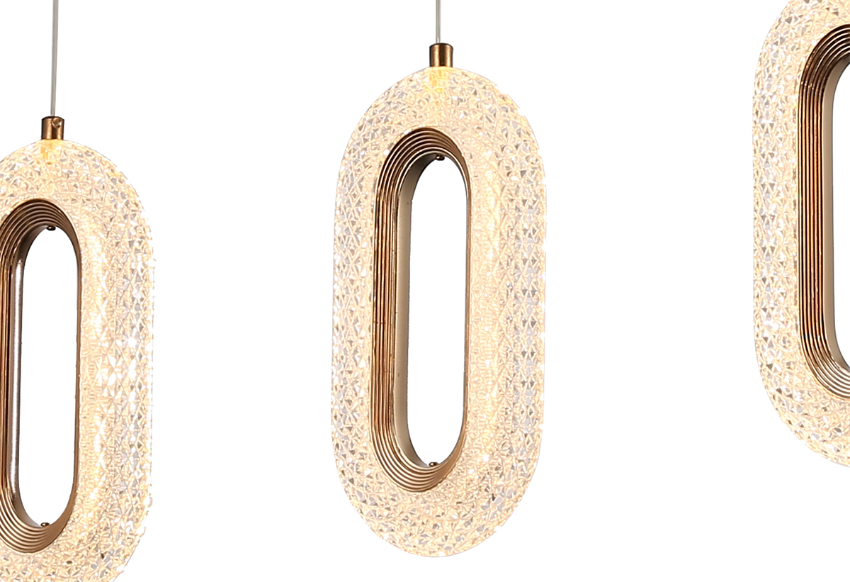 Απεικονίζεται το φωτιστικό από κοντινή λήψη.